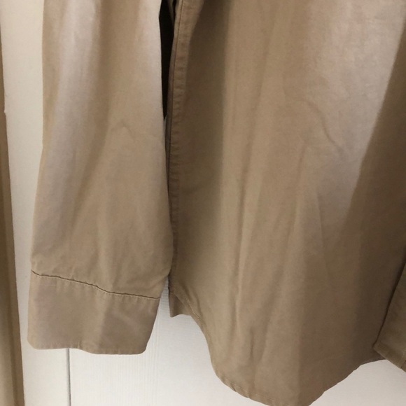 NWT Rustic Khaki Long Sleeve Woven Button Shirt - Picture 5 of 10